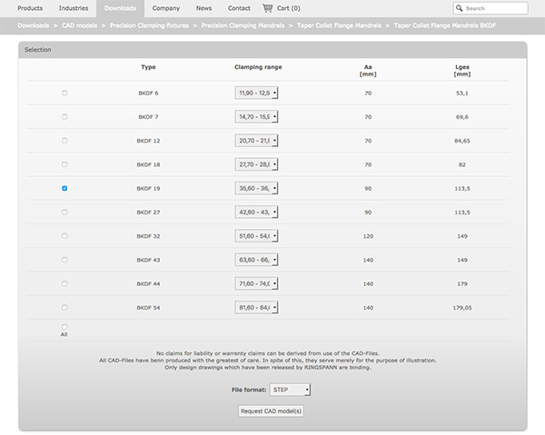 CAD models for all precision clamping fixtures CAD models for all precision clamping fixtures